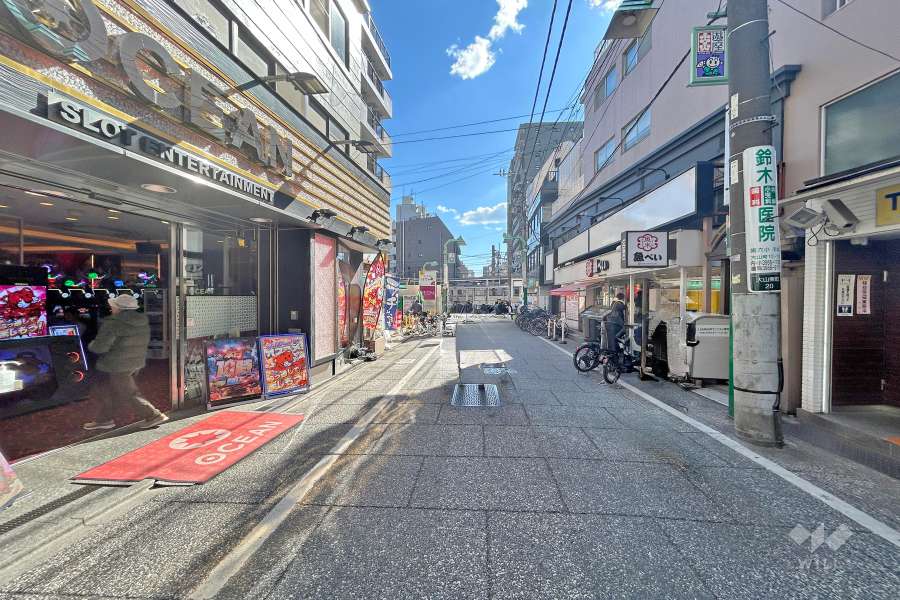 敷地東側の前面道路　