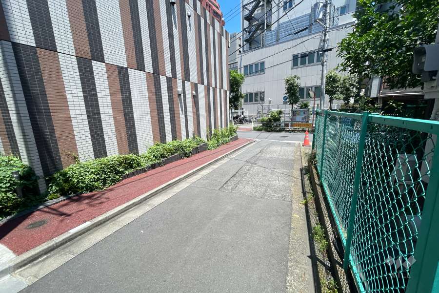 敷地南側の前面道路　