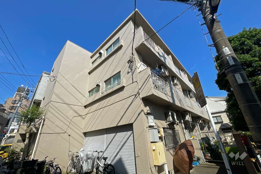 常盤台マンションの外観（南西側から）