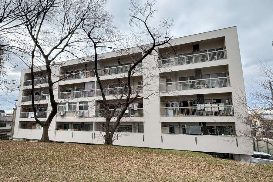 豊中グリーンハイツ（服部本町3丁目）の外観（北東側から）