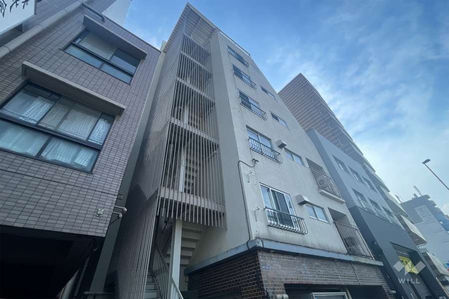 サツキコーポの外観（東側から）