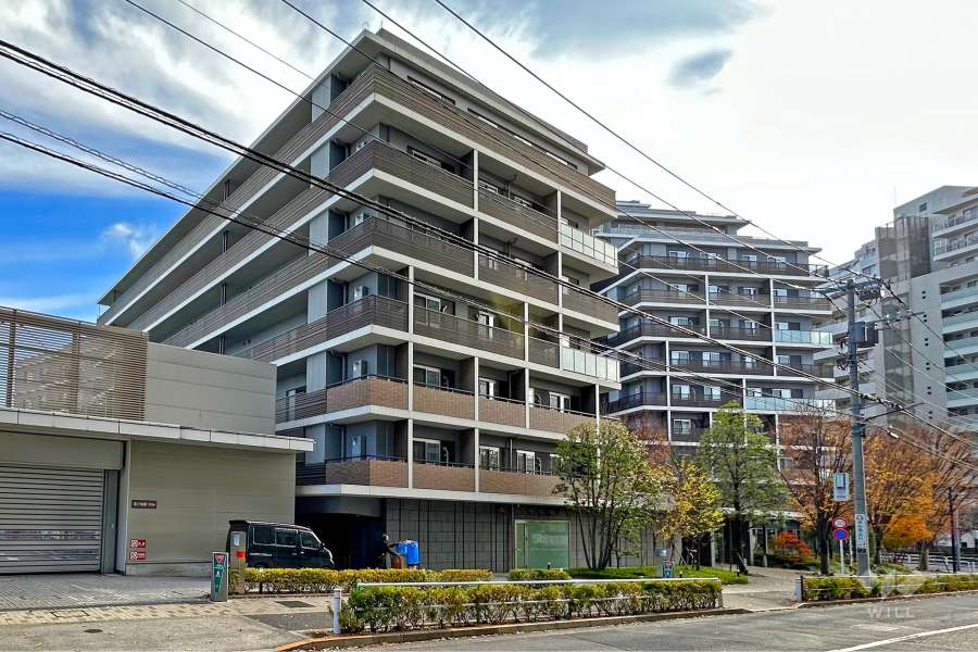 プラウドシティ加賀学園通りの外観（北側から）