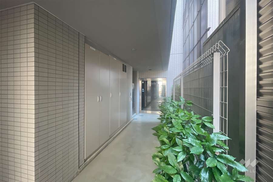 駐輪場の出入り口　