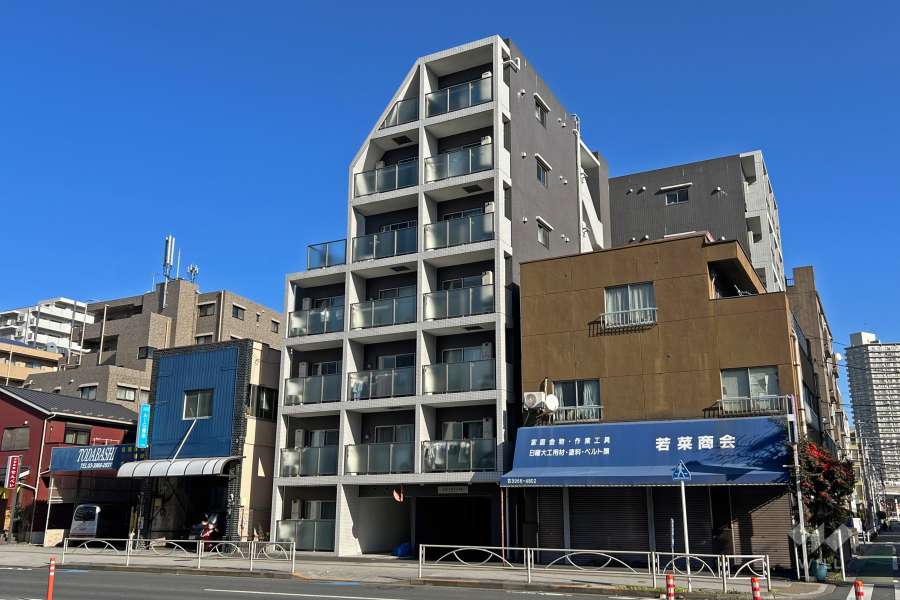 グランパークN.東京の外観（南西側から）