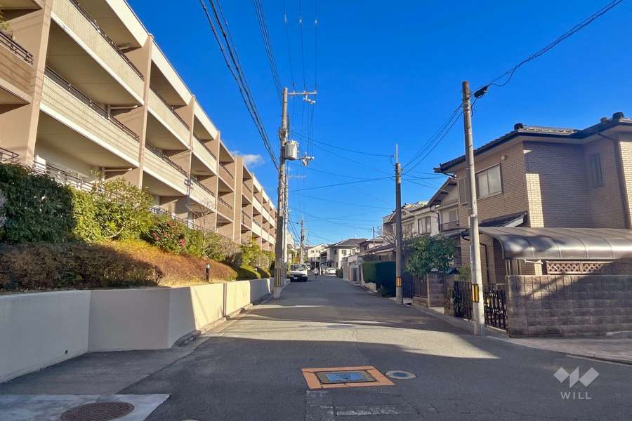 敷地南側の前面道路