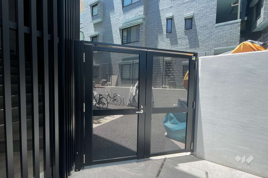 駐輪場の出入り口