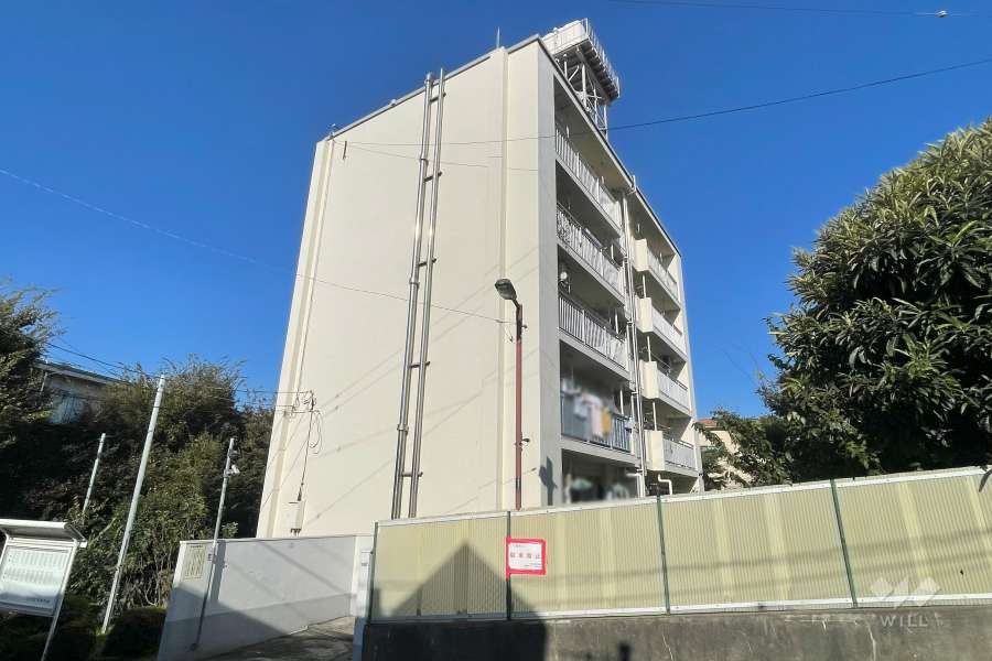 若木住宅１号棟の外観（南西側から）