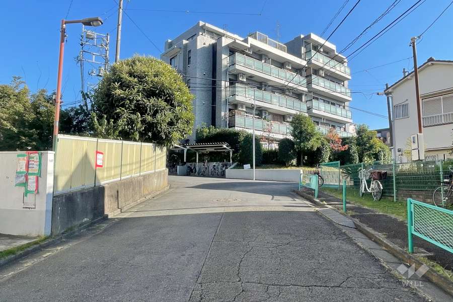 敷地南西側の前面道路　