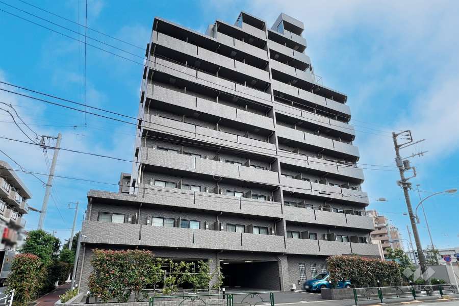 ルーブル板橋東新町壱番館の外観（北西側から）