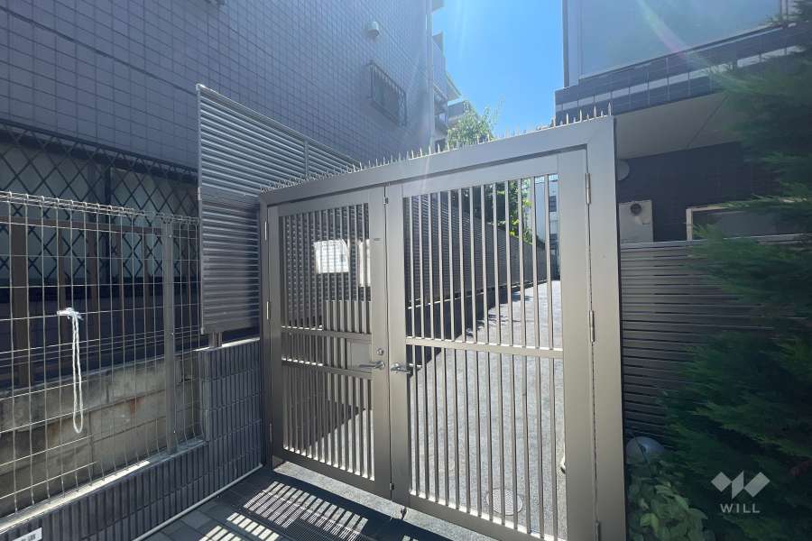 駐輪場の出入り口