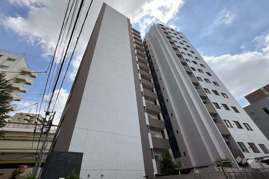 アクサスハイズ板橋区役所前の外観（北西側から）.