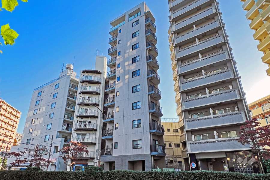 クラスタ大山の外観（北側から）