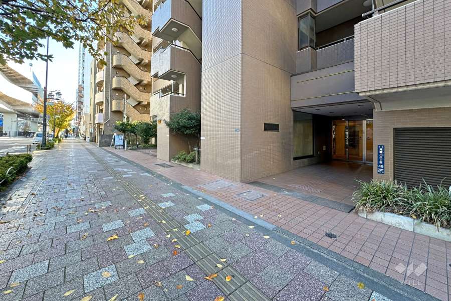 敷地北東側の前面道路