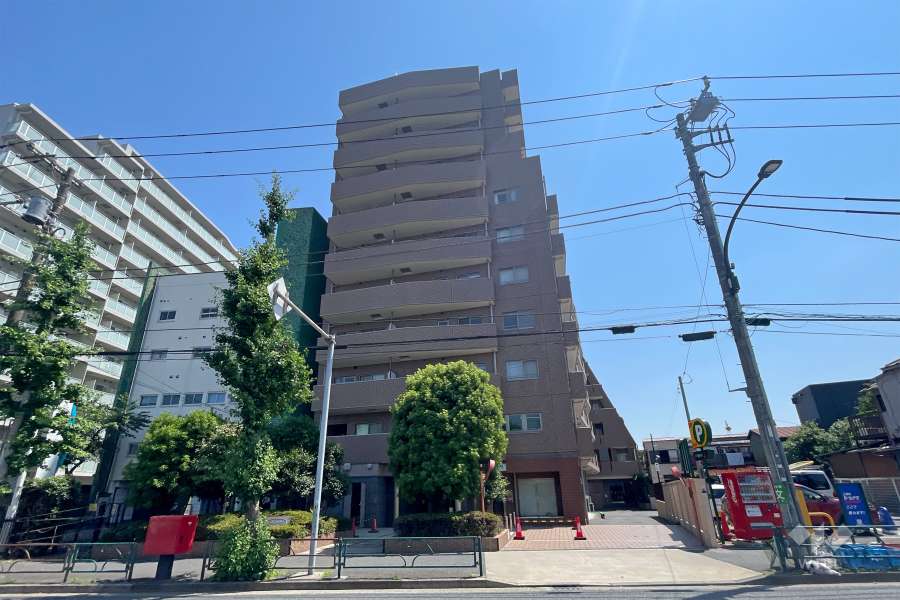 グローリオ十条の外観（北側から）