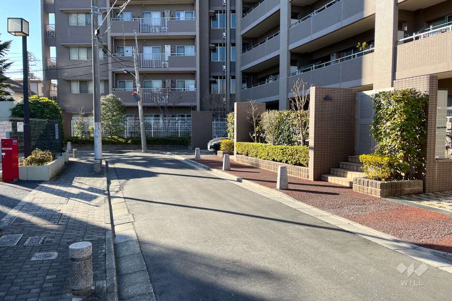 敷地南側の前面道路