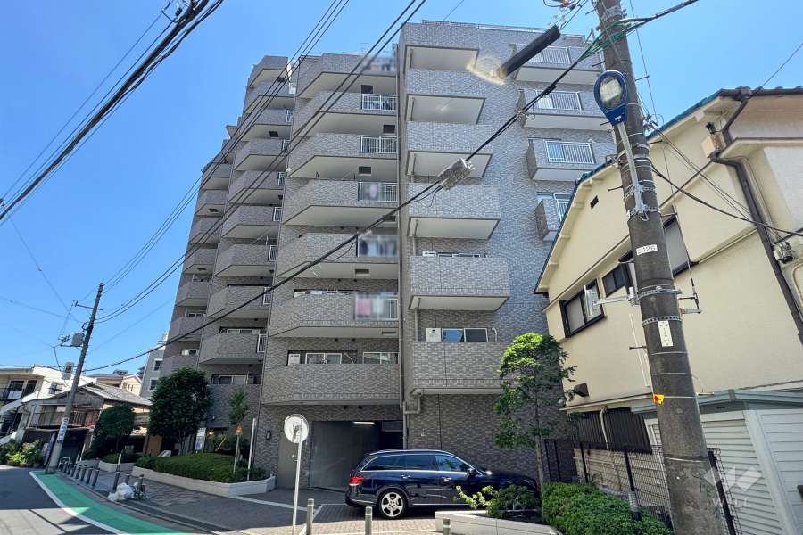 ライオンズステーションプラザ板橋滝野川の外観（南側から）