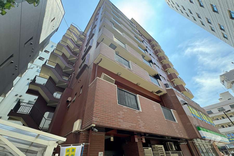 王子フラワーマンションの外観（北西側から）2