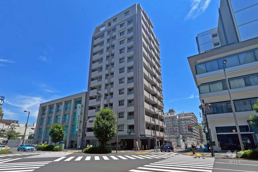 オーベル赤羽プリズムの外観（南西側から）