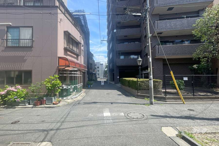 敷地南側の前面道路
