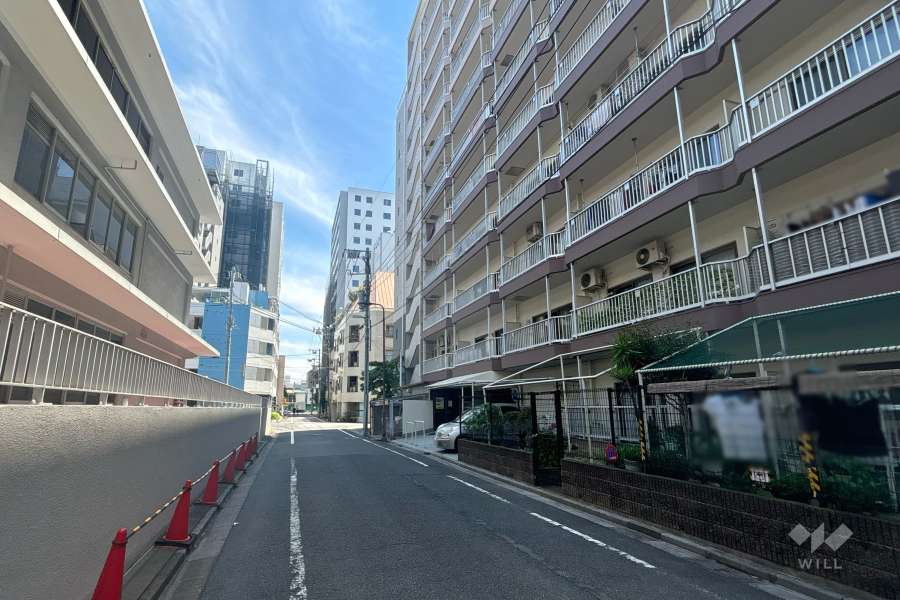 敷地東側の前面道路