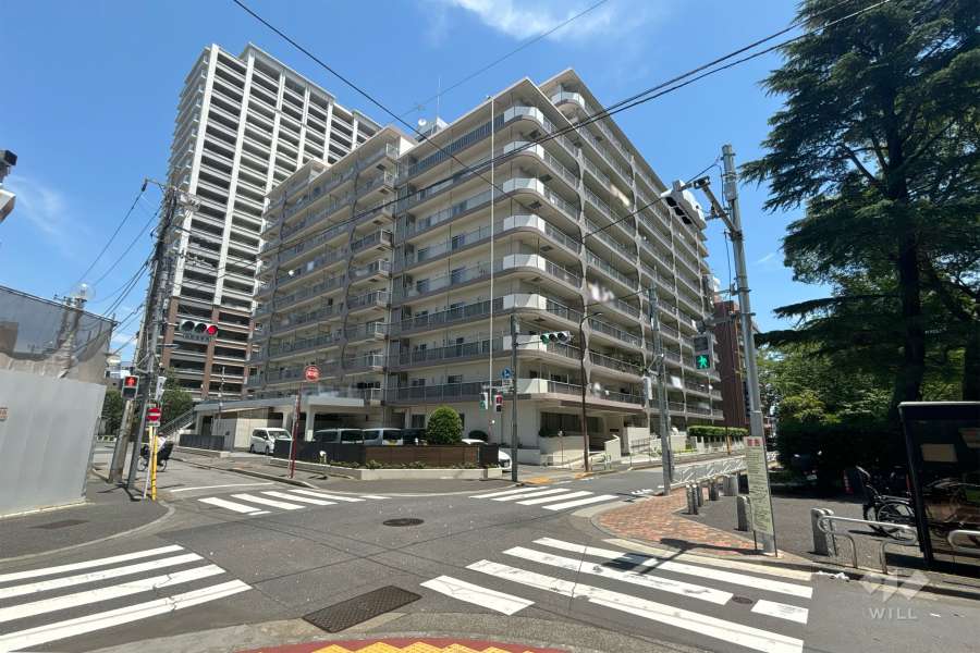 赤羽スカイハイツの外観（南西側から）