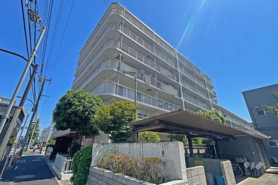 赤羽神谷サンハイツの外観（南西側から）