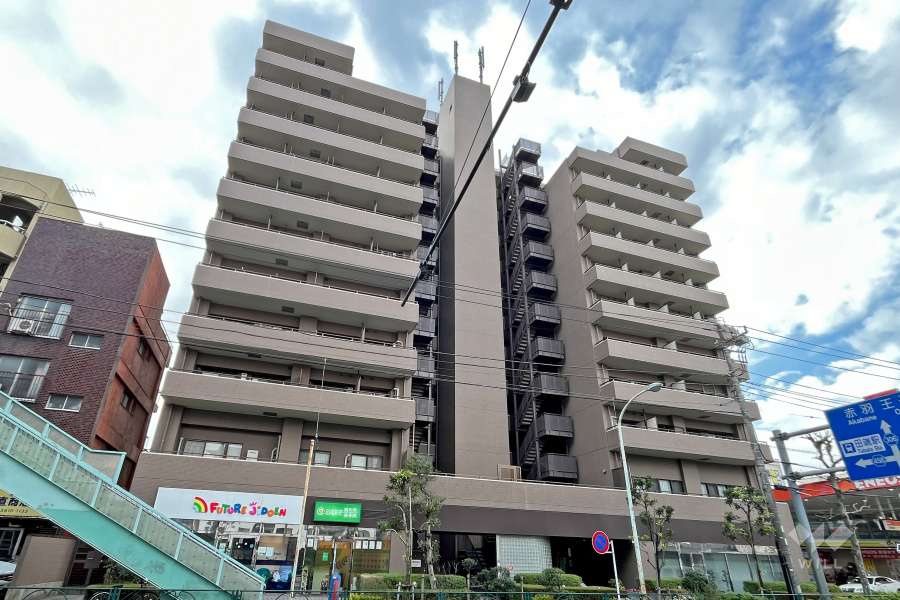 コスモ田端の外観（北東側から）