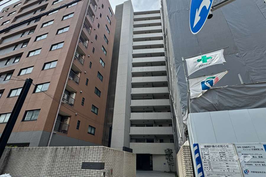 コスモ田端ビューフォルムの外観（北東側から）