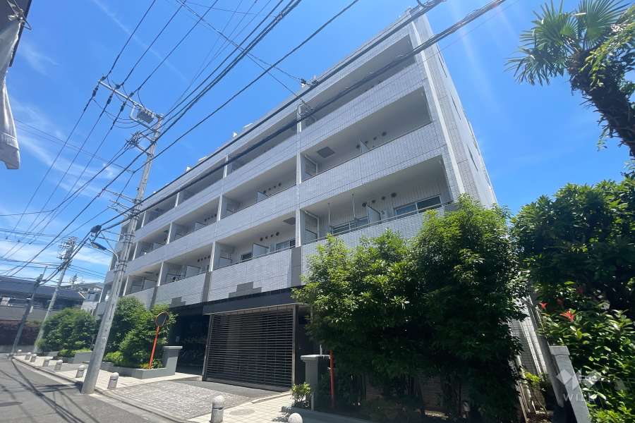 サンパレス田端壱番館の外観（南西側から）