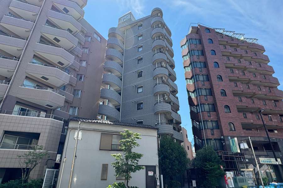 タウンシップ田端の外観（北側から）