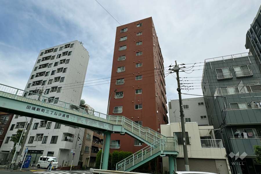 ライオンズマンション田端の外観（南東側から）