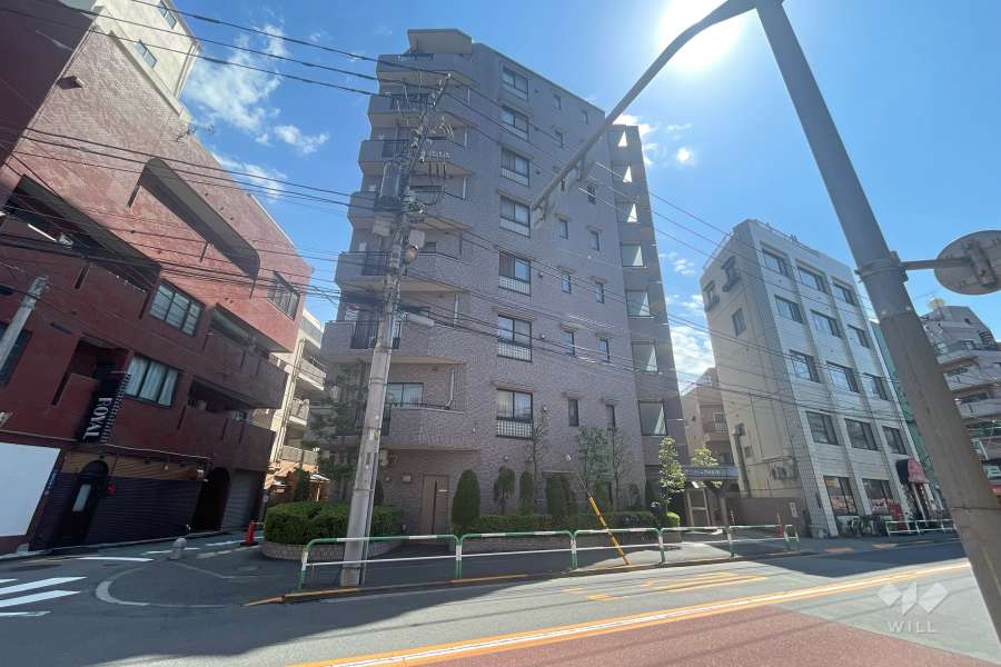 藤和シティホームズ駒込駅前の外観（北側から）