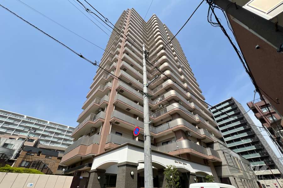 ライオンズタワー赤羽の外観（南側から）