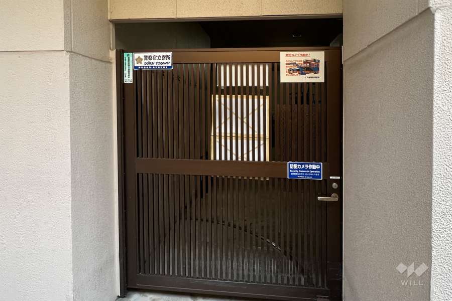 駐輪場の出入り口