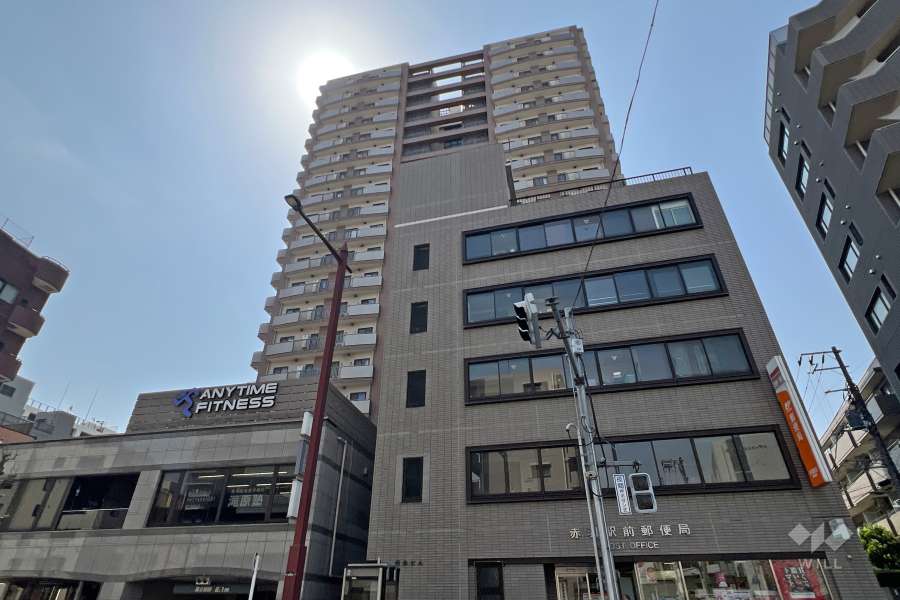 ライオンズタワー赤羽の外観（北側から）