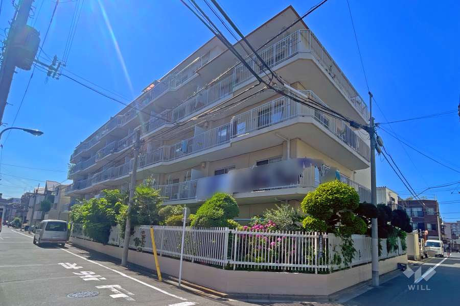 本蓮沼ハイツの外観（南東側から）