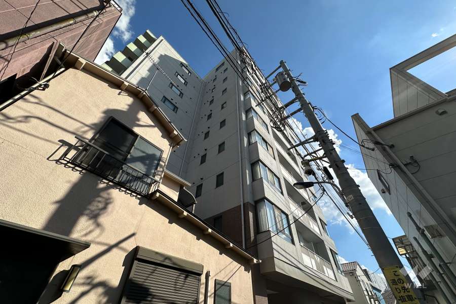 グランドメゾン王子の外観（北西側から）