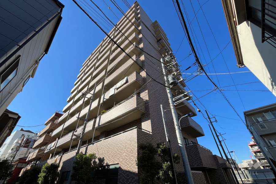 アルファホームズ東十条の外観（南東側から）