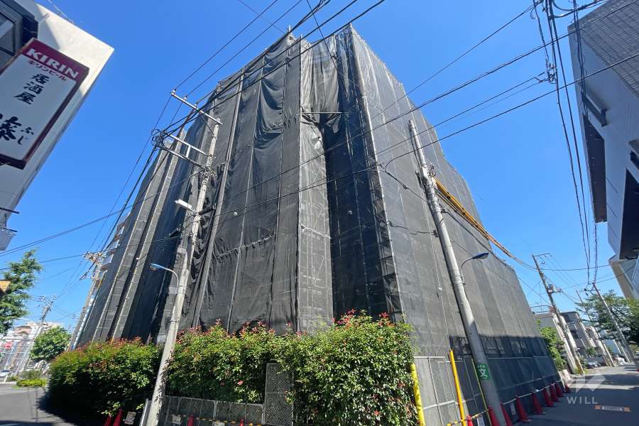 ダイアパレス赤羽ハイドパークの外観（南東側から）※2024年7月現在、大規模修繕工事中