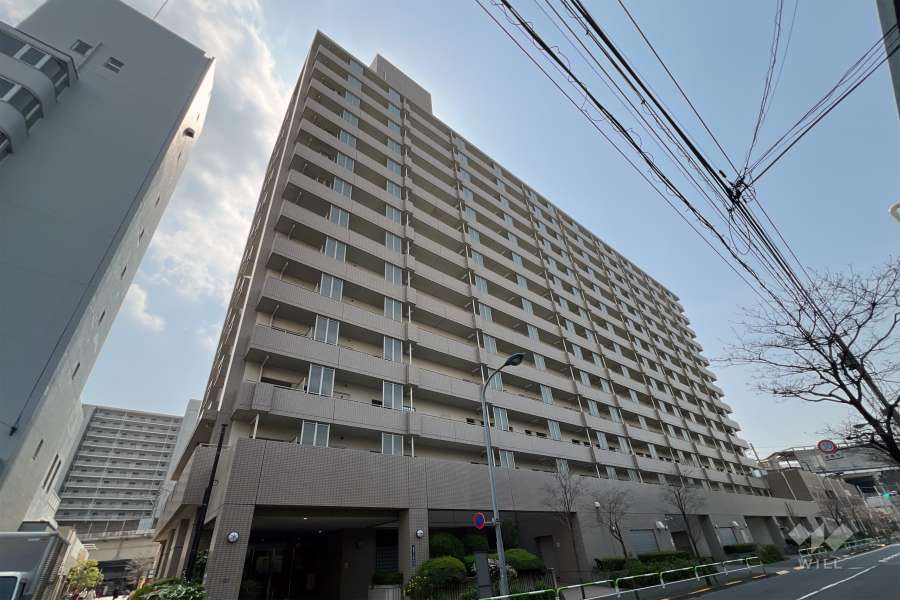 アクトピア北赤羽壱番館の外観（北側から）