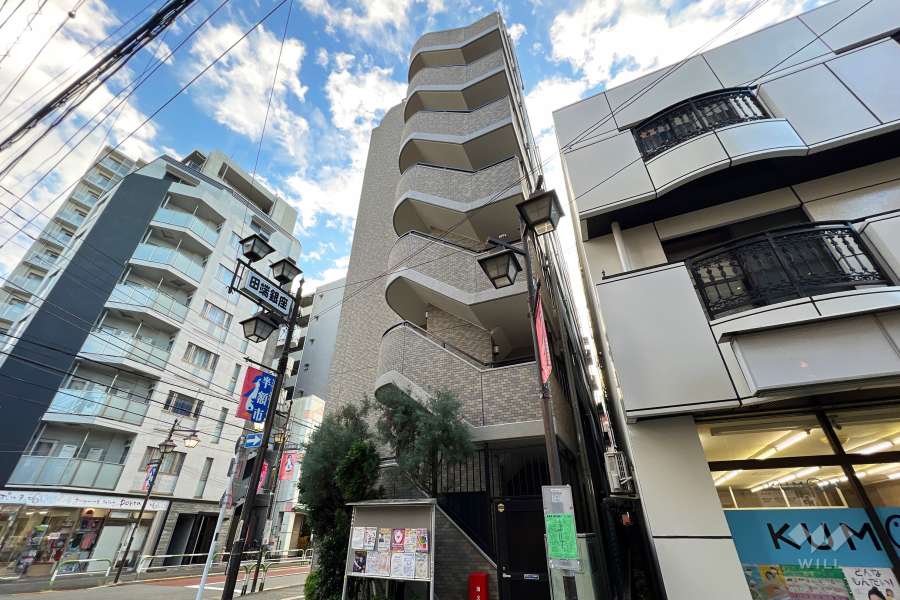 ダイアパレス駒込の外観（北東側から）