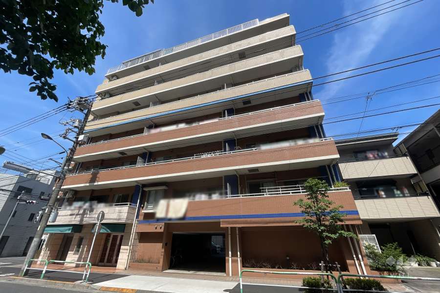 東十条ダイヤモンドマンションの外観（南西側から）