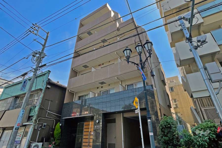 スカイコートヌーベル巣鴨の外観（北西側から）