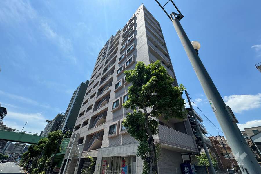 アーバンキャッスル王子の外観（北東側から）