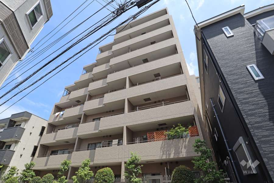 サンパレス駒込壱番館の外観（南東側から）