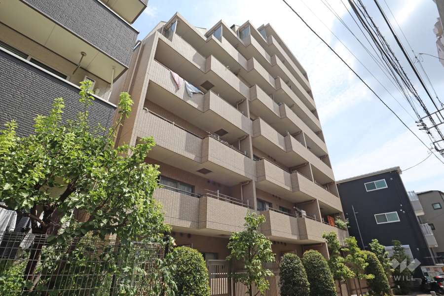 サンパレス駒込壱番館の外観（南西側から）