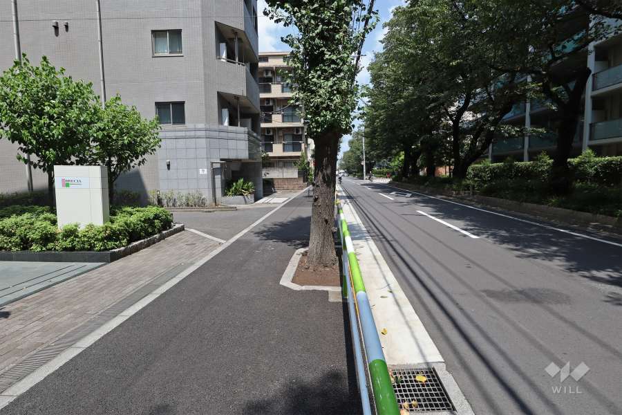 敷地東側は桜田通りに面しています。