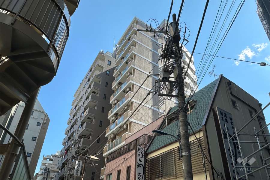 ジュヒロプラザ赤羽の外観（北側から）