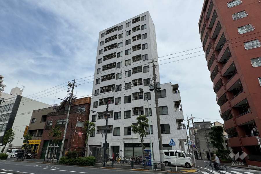 スカイコート田端の外観（南東側から）-復元