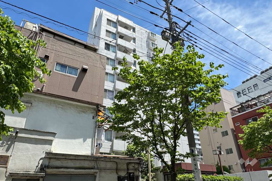 パークステージ王子駅前の外観（北西側から）　　